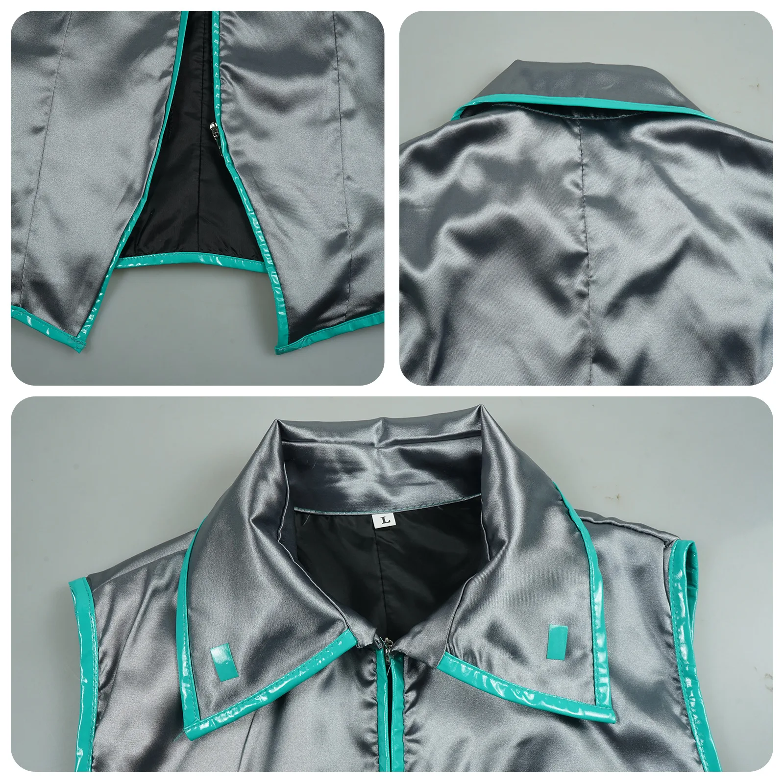 Hatsune Miku-Inspired Black Suit Cosplay Set for Men/Women (Unofficial)