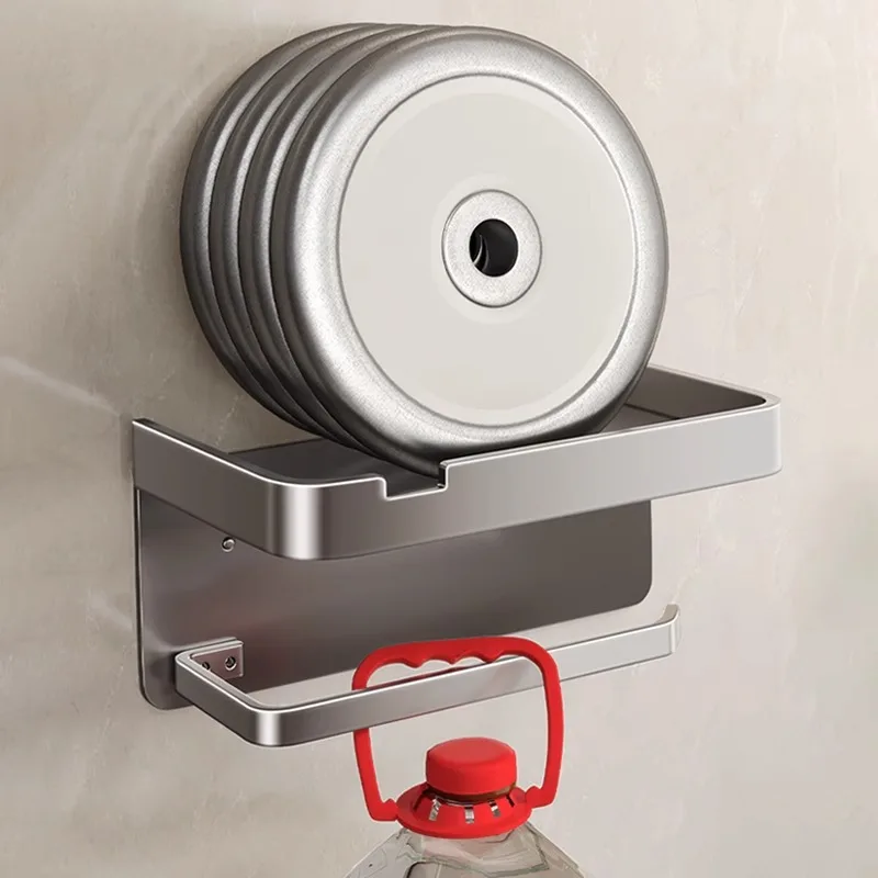 Aluminum Alloy Toilet Paper Holder Wall Mount WC Storage Organizer Roll Paper Phone Shelf Holder Bathroom Accessories 4