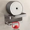 Aluminum Alloy Toilet Paper Holder Wall Mount WC Storage Organizer Roll Paper Phone Shelf Holder Bathroom Accessories 4