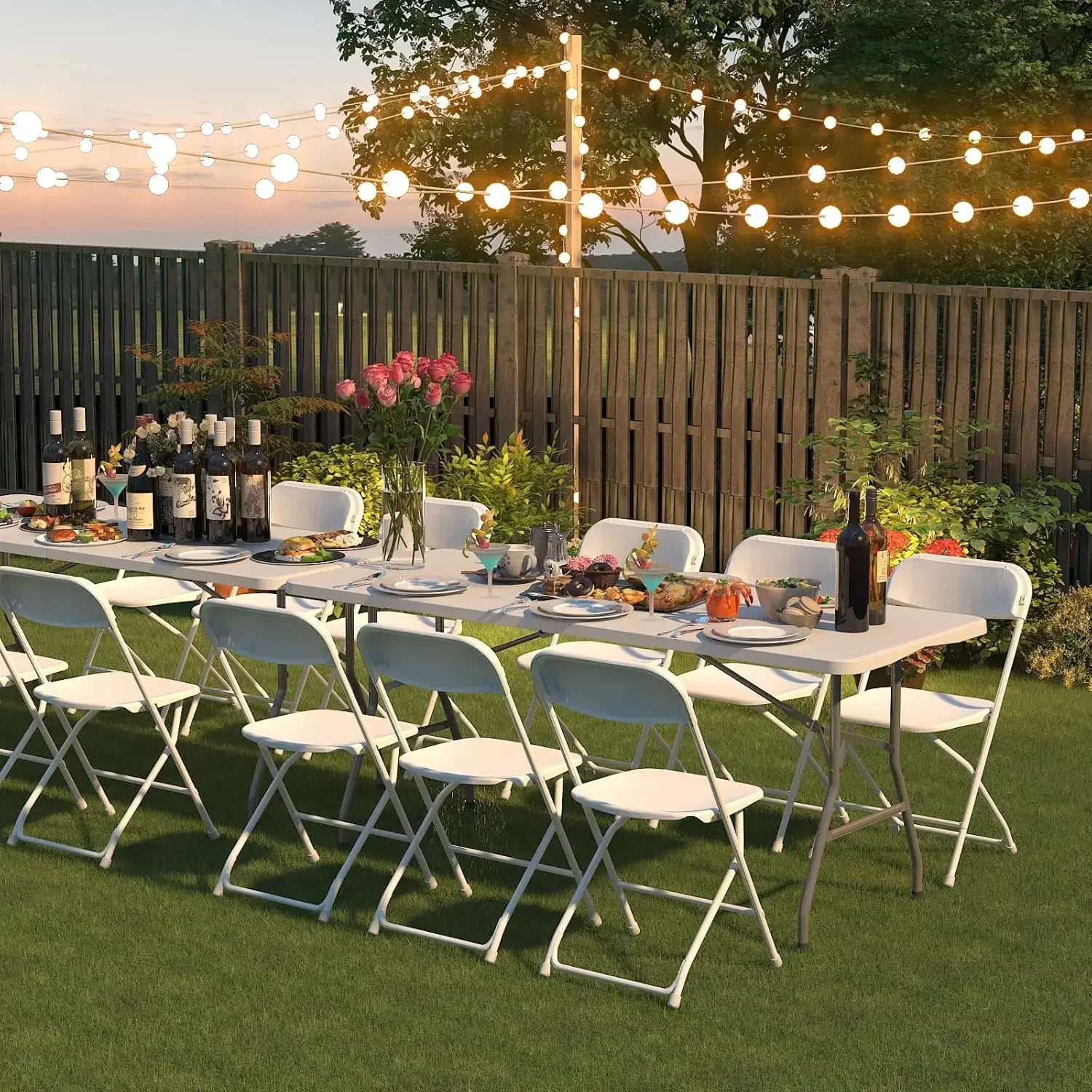 20-Pack Lightweight Folding Event Chairs 1