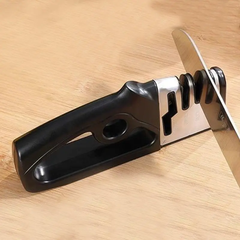 Kitchen Knife Sharpener Knife Sharpener Four In One Quick Sharpener Handheld Multifunctional Knife Sharpening Tool Stainless Steel Blade Kitchenware