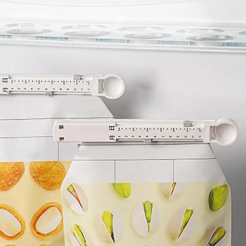 6pcs Sealing Clips with Time Scale Kitchen Storage Food Snack Seal Sealing Bag Clips Sealer Clamp practical clip sealing tools