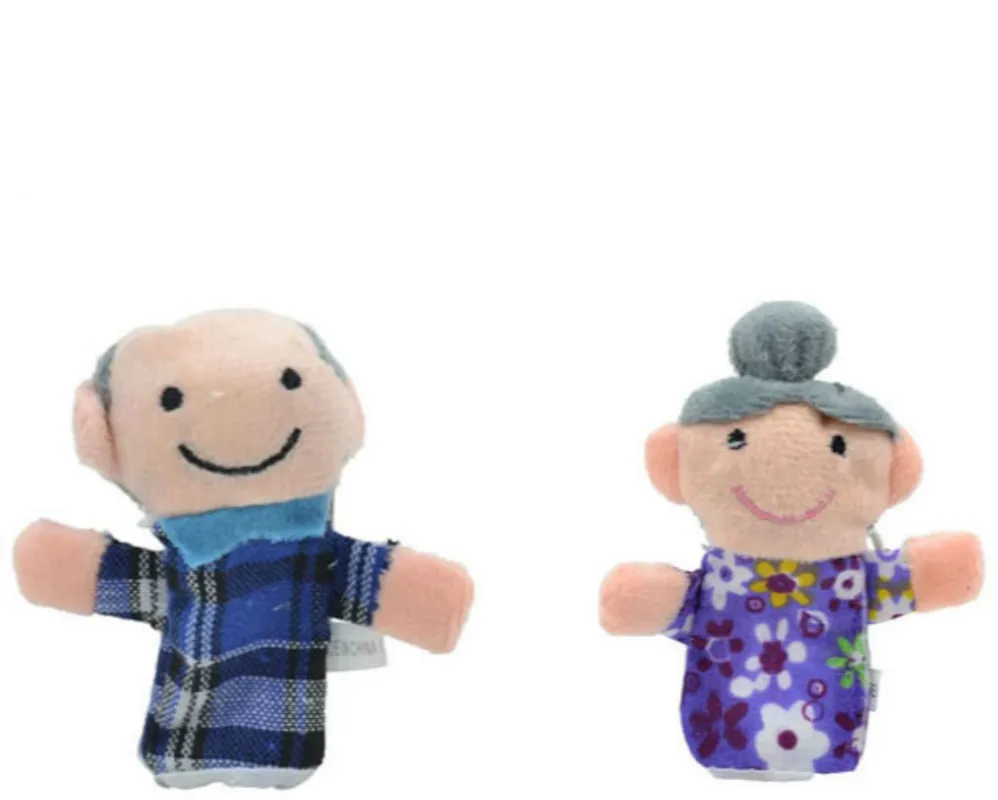 1Pcs Family Finger Puppet Cloth Doll Baby Educational Hand Toy Funny Kids Doll Toy