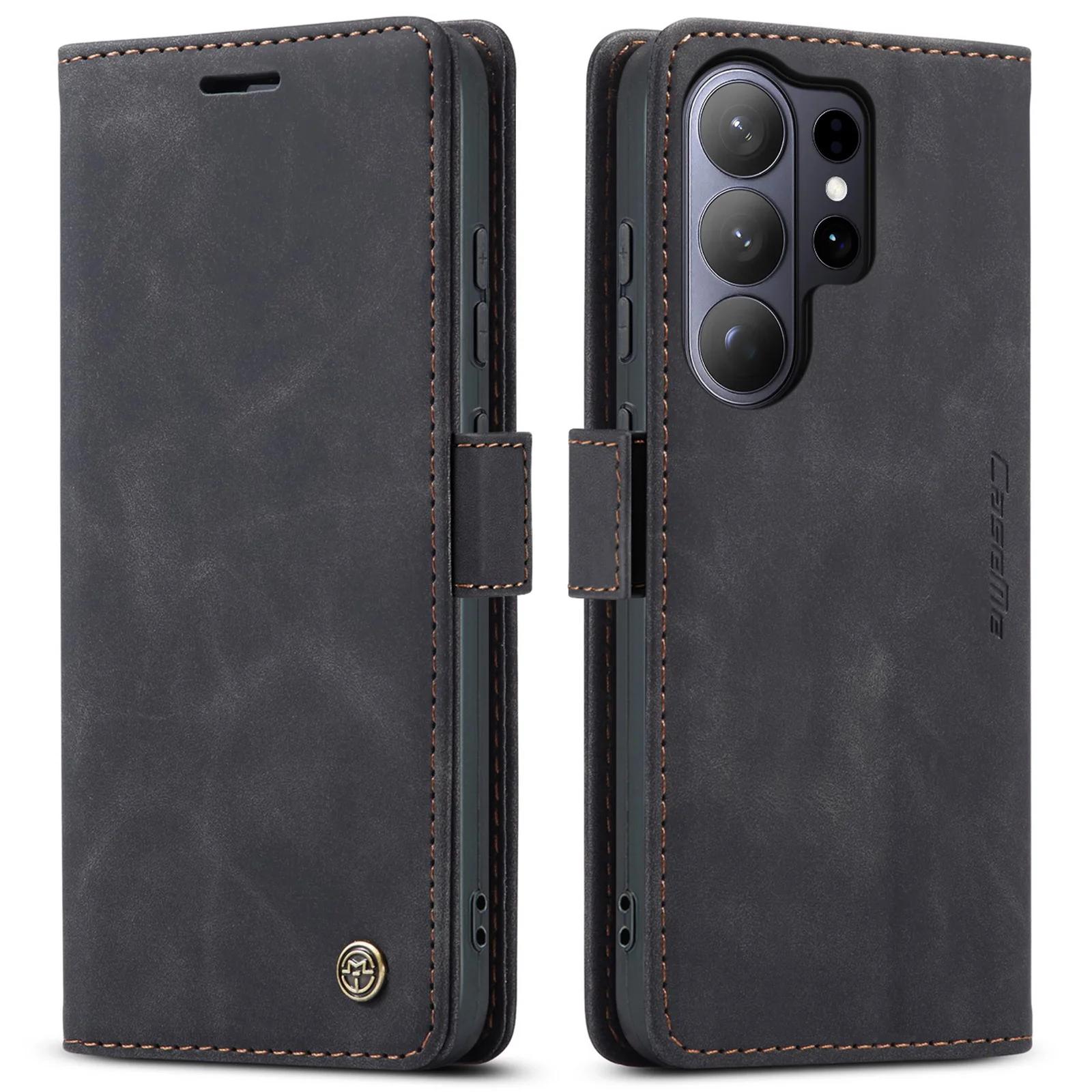 Luxury Leather Flip Purse Case with Stand and Card Holder