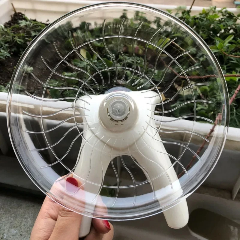 애완동물 햄스터 러닝 휠, 음소거 비행 쏘서 스틸 액슬 휠, 러닝 디스크 장난감 케이지, 작은 동물 햄스터 액세서리