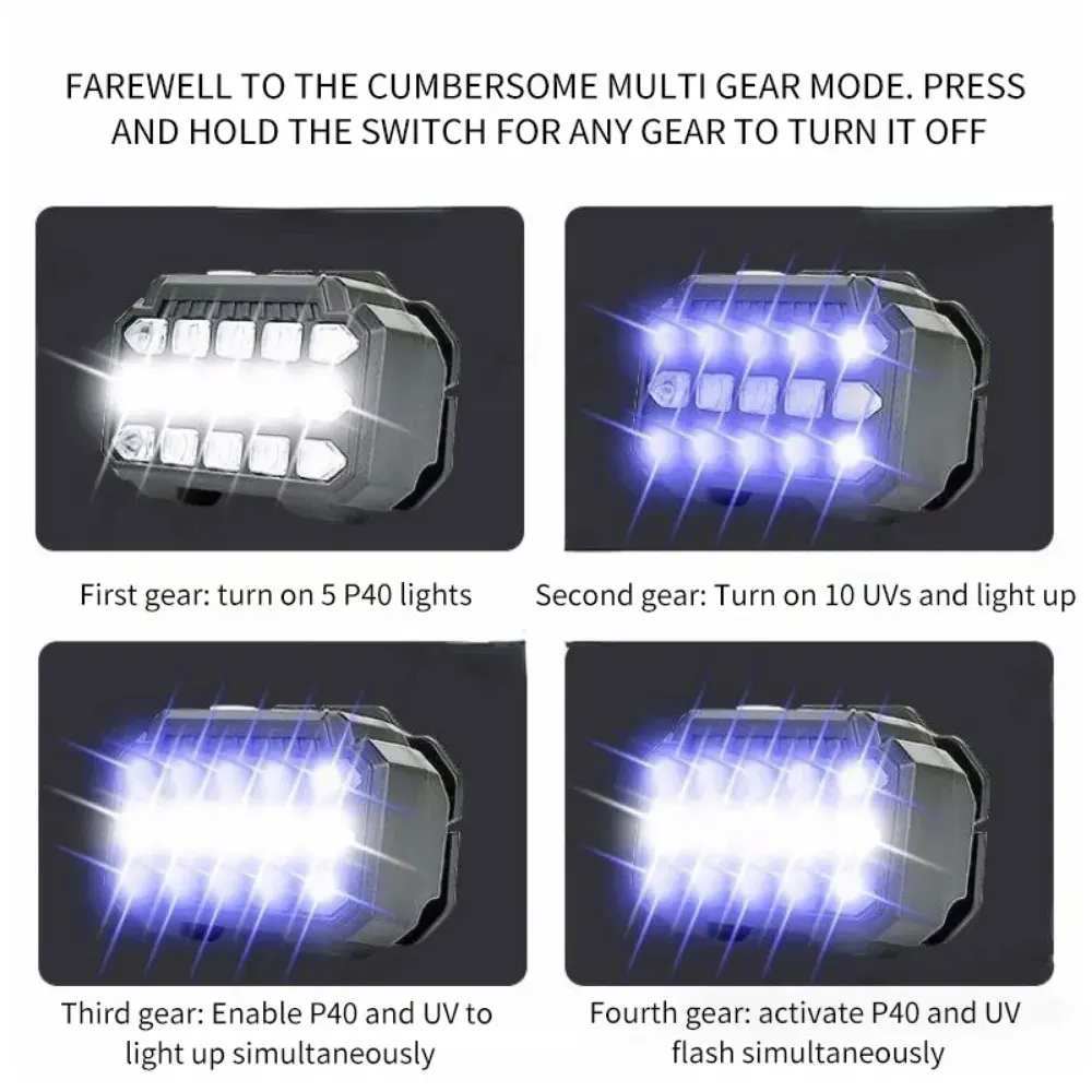 Рисунок 4 - 10 Вт 15LED UV + белый свет фара