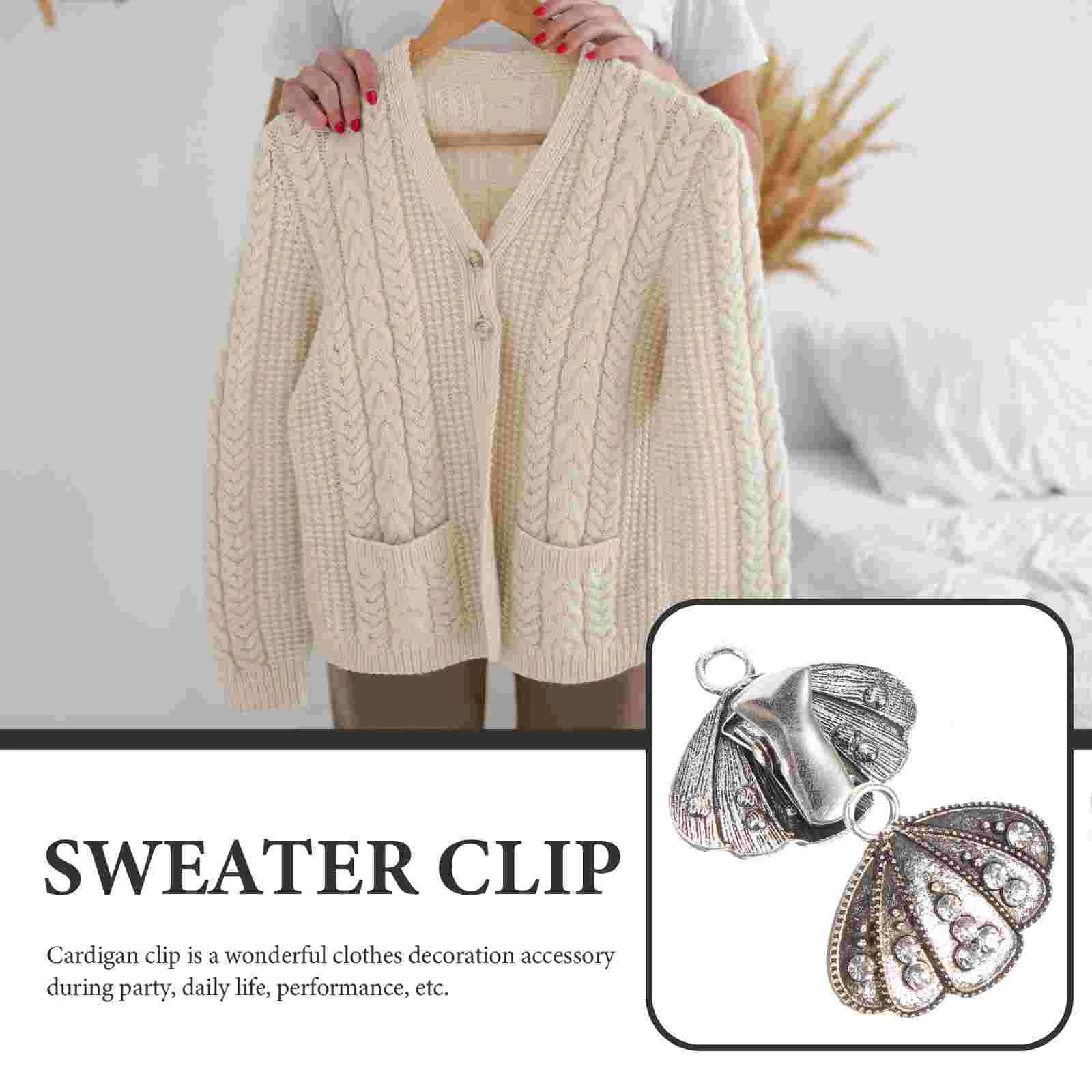 Sweater Clips Hold Together Blouse Back Scarf Cinch Cardigan Clasp Clasps  Dress Shirt - AliExpress