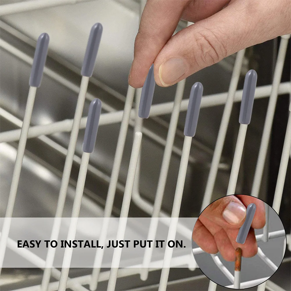 150Pcs Dishwasher Protector Caps Universal Rack Covers Wire Thread Protectors Shelf Tip Caps Screw Protector All Purpose Covers