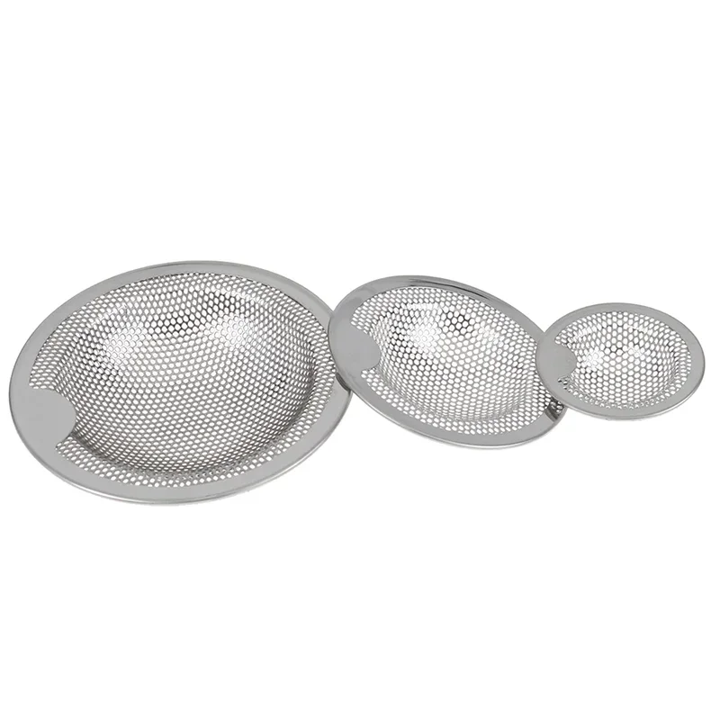 S/M/L Home Portable Stainless Steel Bathtub Hair Catcher Stopper Shower Drain Hole Filter Trap Kitchen Metal Sink Strainer