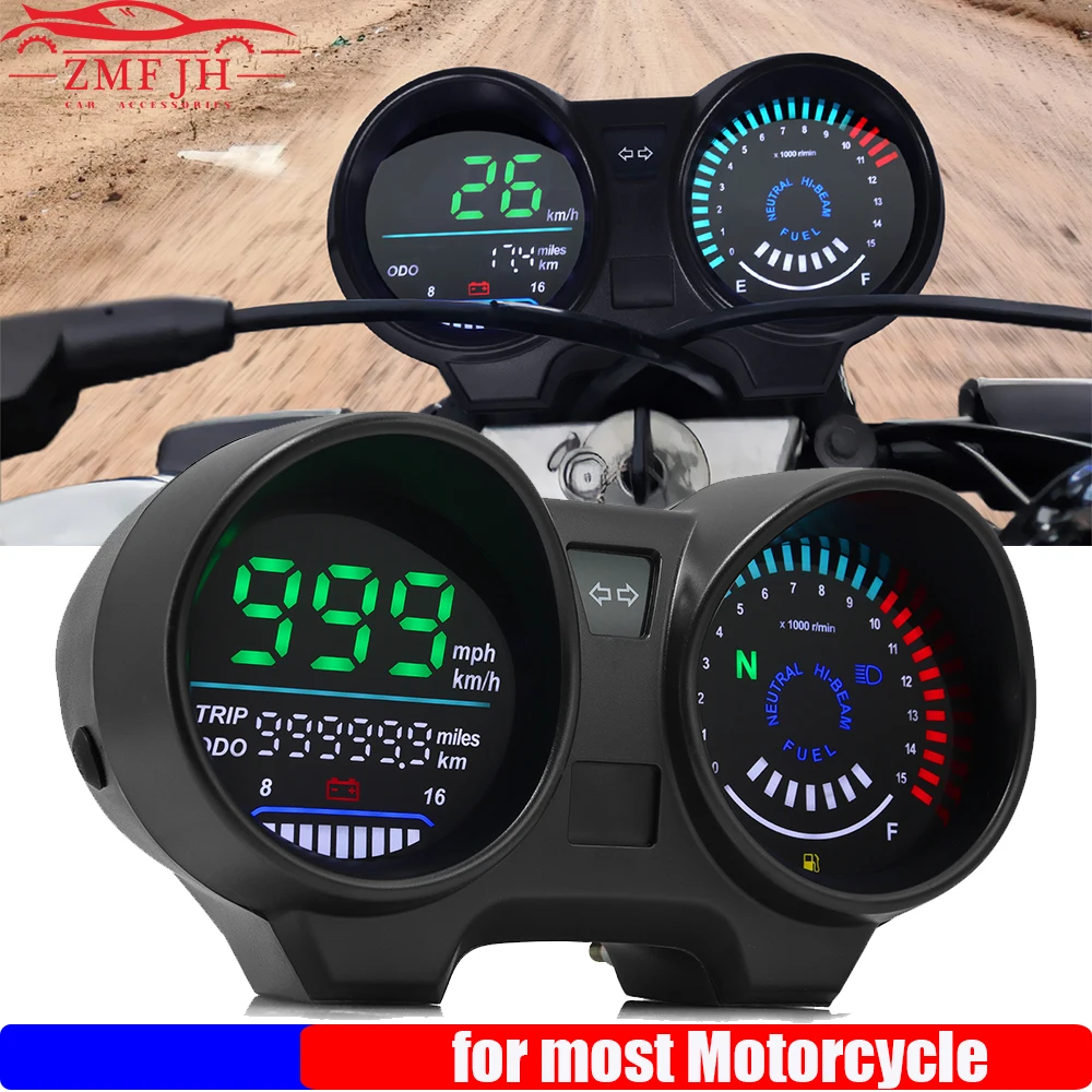 Led Tableau de bord numérique Moto RPM compteur de vitesse pour Brésil 150  CG150 Fan150, avec Bluetooth