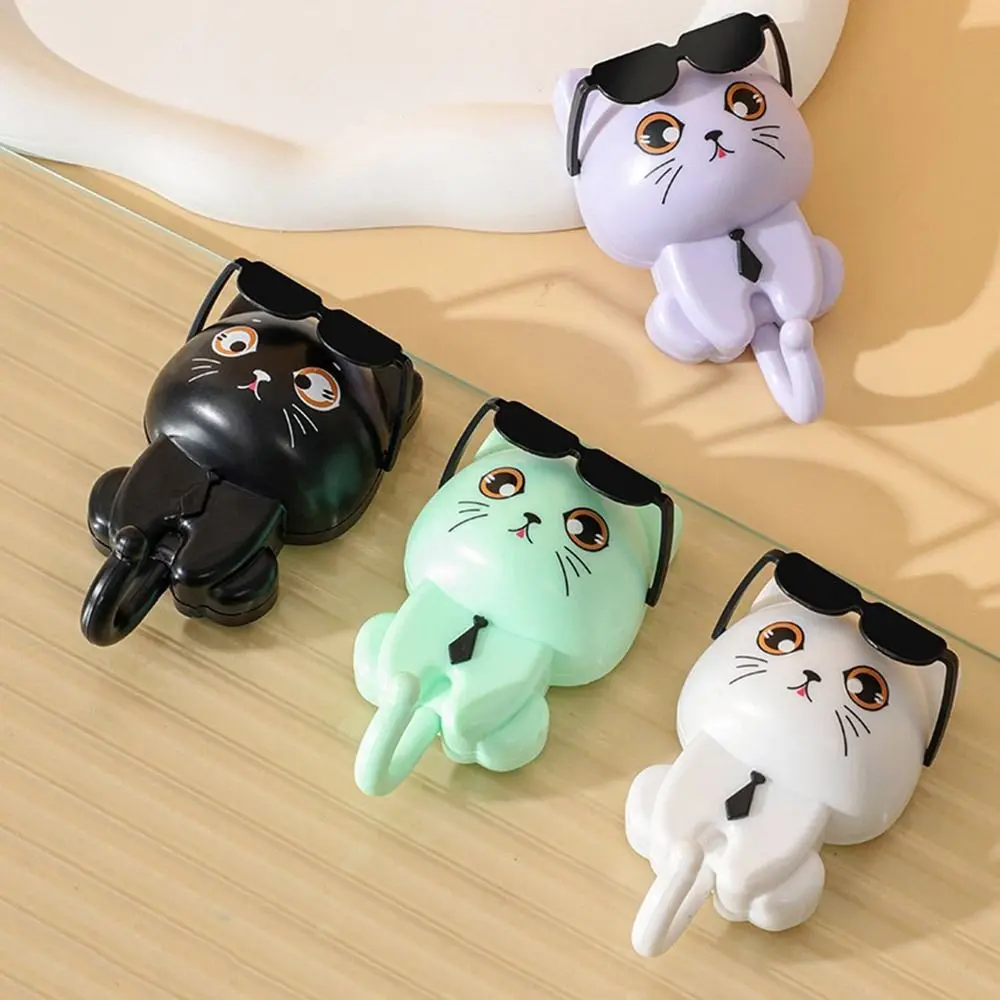 Description Picture 5 of itemFunny Plastic Cartoon Cat Hooks Wall Hanging Waterproof Sunglasses Cat Hooks Decorative Sticky Hooks Entrance