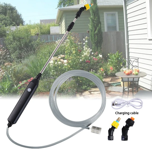 Portable Garden Watering Spray Gun USB Automatic Electric Sprayer Nozzle Sprinkler Plant Mister Watering Spray Irrigation Tool