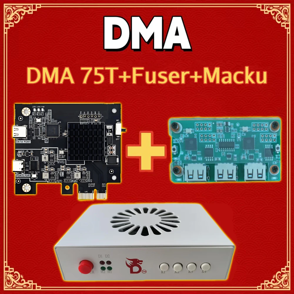 【75T DMA ボード】Fuser MAKCU 付 DMA Board 75t HDMI Fuser Display Overlay Synthesizer Kmbox