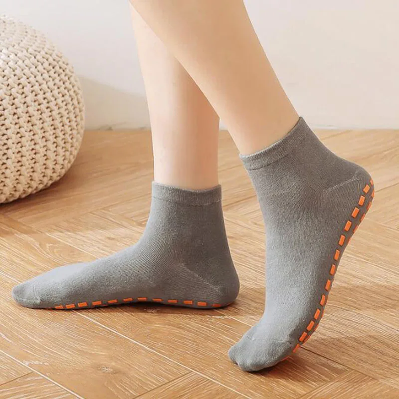 1Pair Women Yoga Cute Elasticity Socks Silicone Non-Slip Floor Socks Cotton Breathable Sport Boy Girl Trampoline Toddler Socks