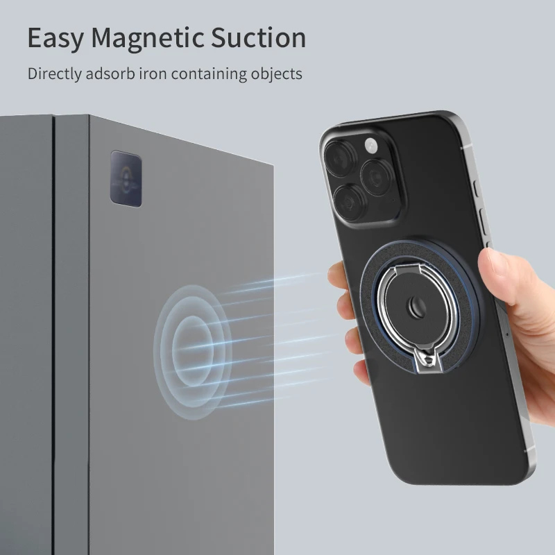 Magnetic Phone Finger Ring Holder Foldable Desktop...