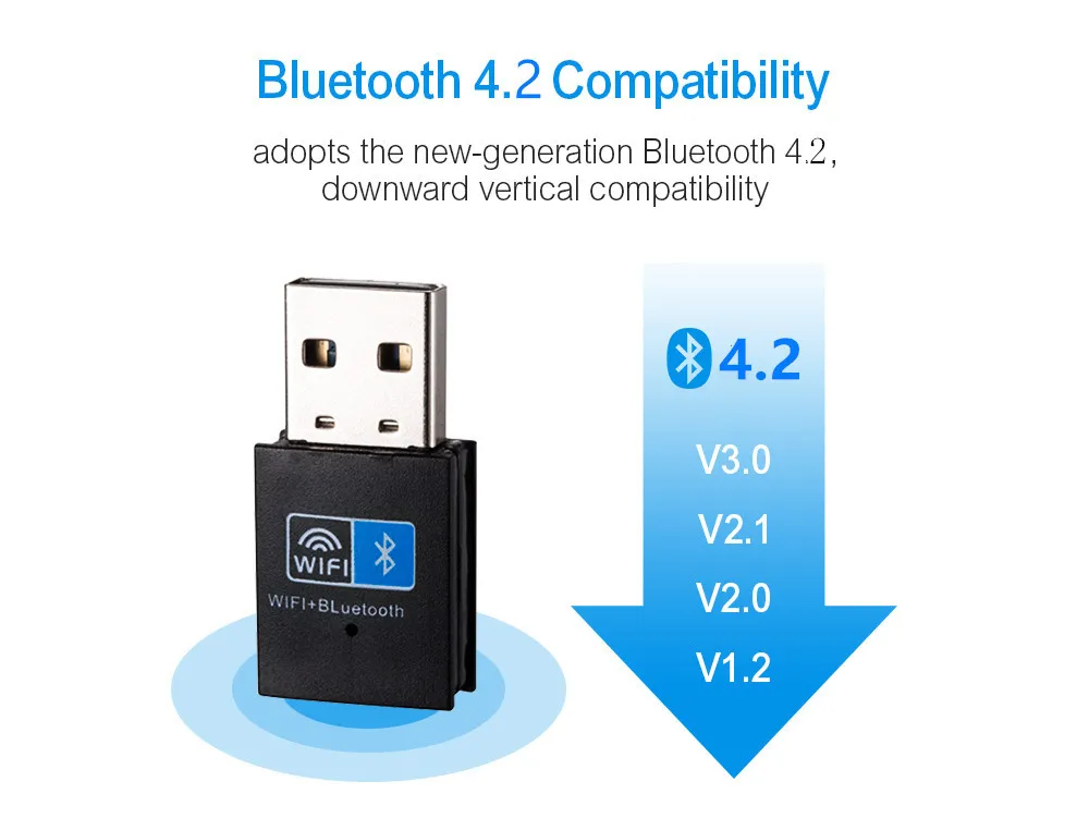 Wifi USB Adapter Wifi Wireless Network Card 2 In 1 USB Wifi & Bluetooth-compatible Network Card 150M Wireless Adapter 802.11B/N/G For Desktop PC Wireless USB Adapter