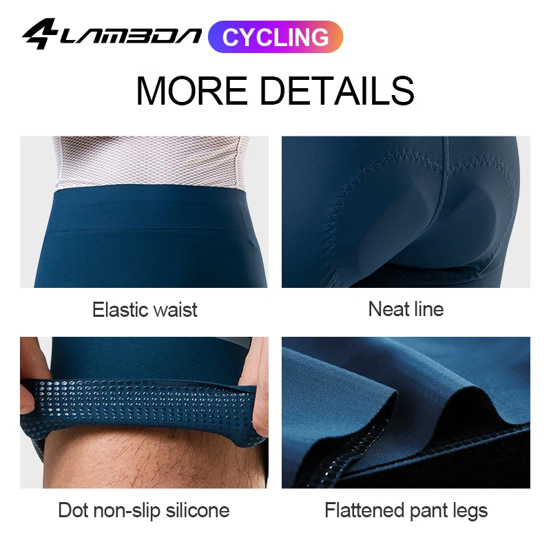 LAMEDA Cycling Shorts Men's Biker Shorts Road Bike Pants Absorb Shock Padded Bicycle Trousers Summer Biking Riding Clothing 6