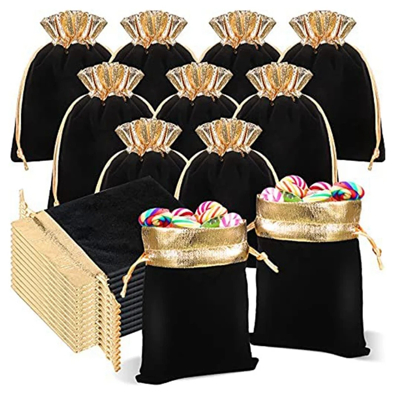 

30 PCS With Jewelry Pouches Drawstring Bags Present Bag Favor Storage Bag Makeup Pouch For Wedding Candy Bag