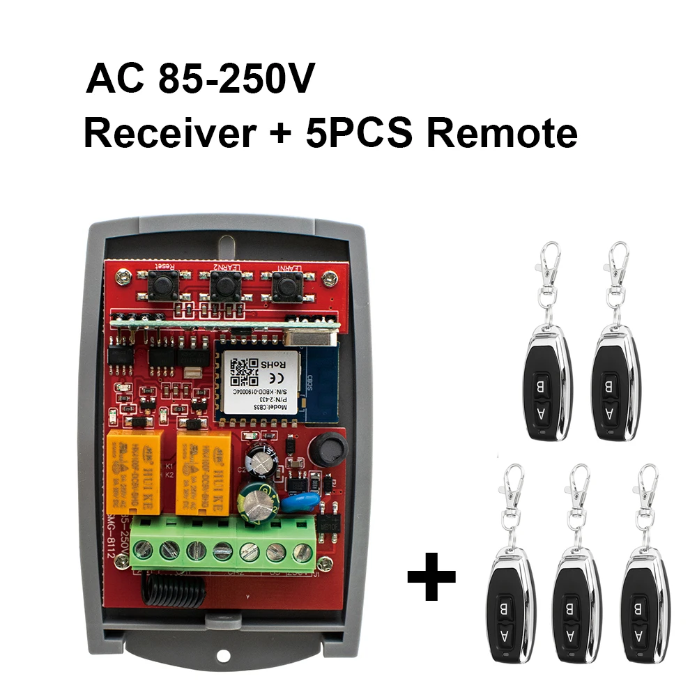 Smart WiFi Garage Door Remote Control Opener with Dual Channel Receiver
