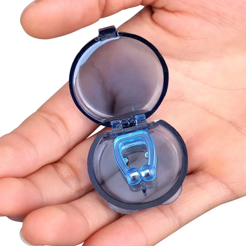 Silicone Magnetic Anti Snoring Device Stop Snoring Mini Nose Clip Improve Sleeping Men/Women Beauty Health 1/2/4PCS
