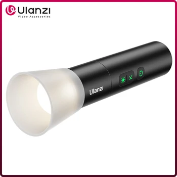 Ulanzi LM07 Videography Flashlight Bi-Color Dimmable Brightness Zoomable Light Photography Video Light for Outdoor 1
