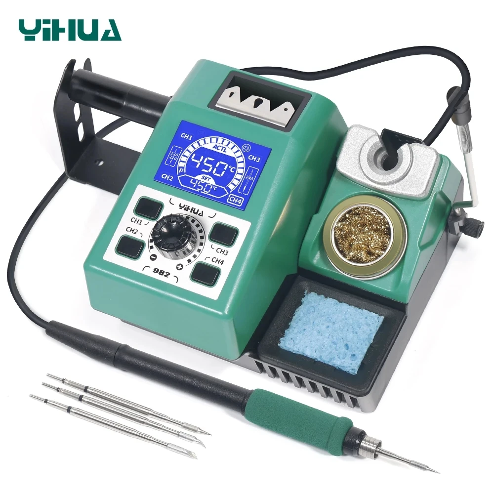 

YIHUA 982 Intelligent Welding Station C210 Soldering Iron Staion Welding Rework Station Born for Precision Soldering Repair Tool