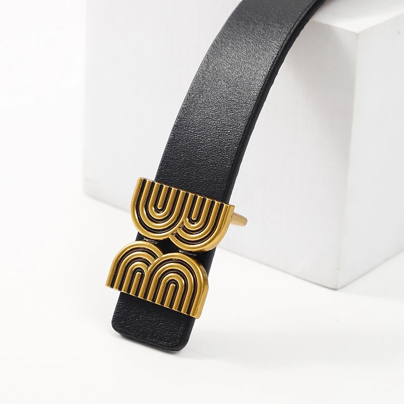 

Genuine leather belts for women Fashion Pin buckle woman belt High quality second layer cow skin strap female width 2.8 cm