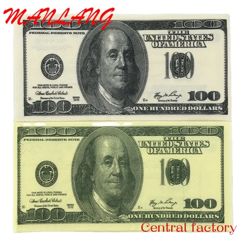 

CustomDollar Bill Money Printed Paper Napkins Tissues