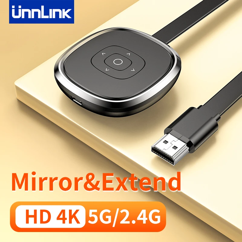Unnlink 5G 4K Tv Wireless Wifi Mirroring Cavo Hdmi Video Dongle Adattatore Trasmettitore Per Iphone Android Ios Miracast