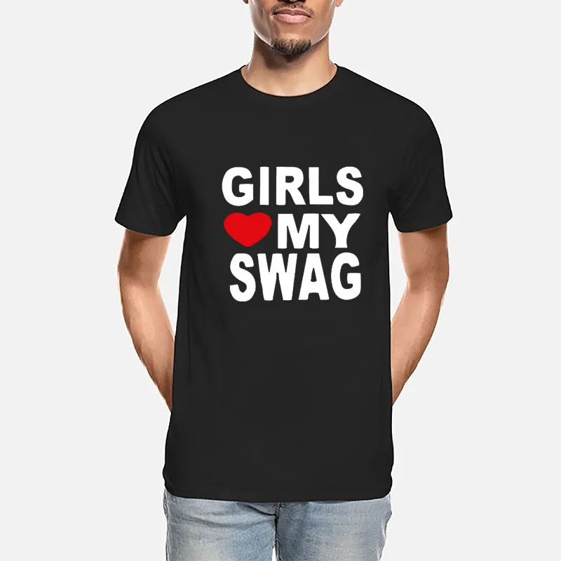 Funny Vintage GIRLS LOVE MY SWAG T Shirt Women Men Novelty Humor