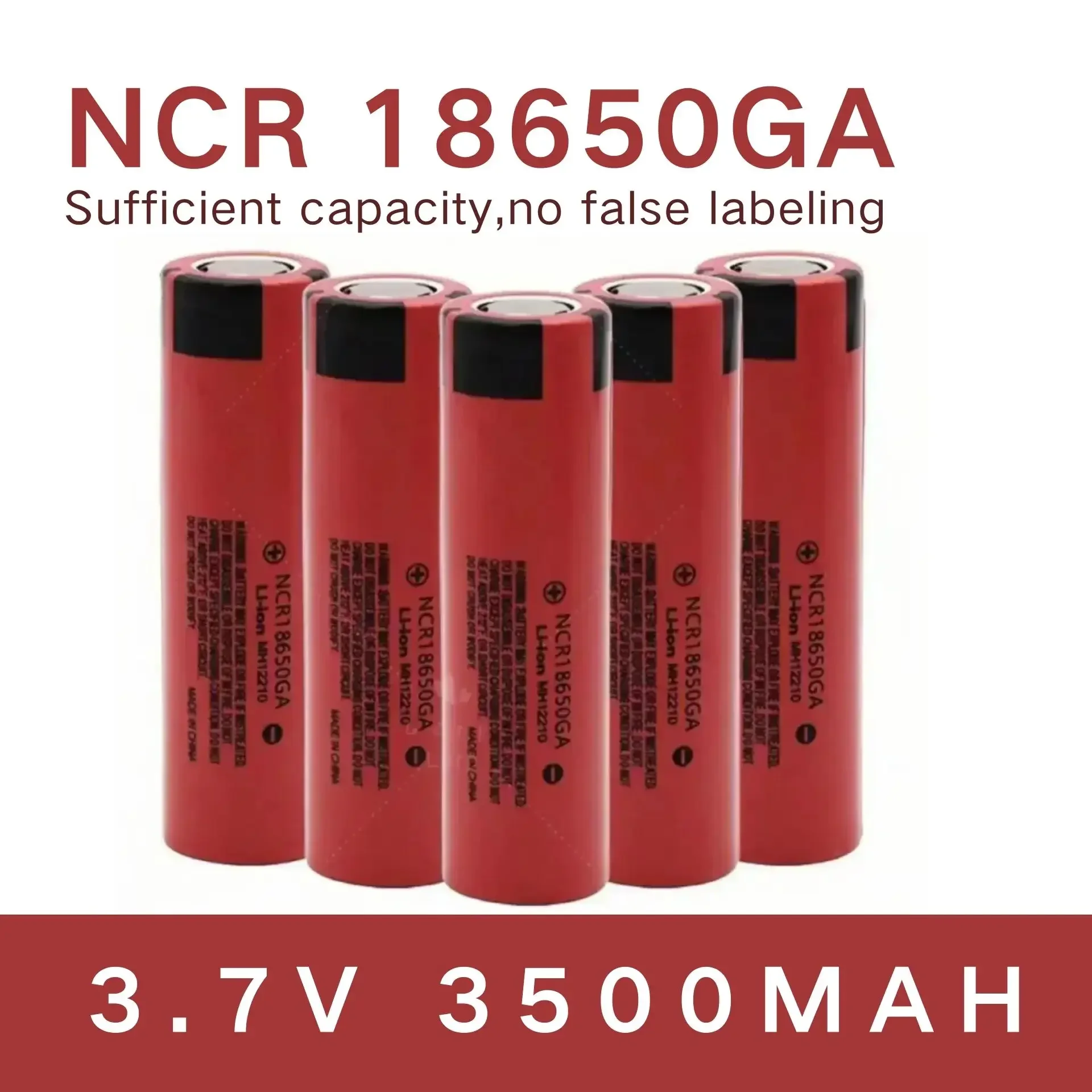 

GA 18650 GA 30A of 3.7V 3500mAh 18650 rechargeable flat-top lithium battery