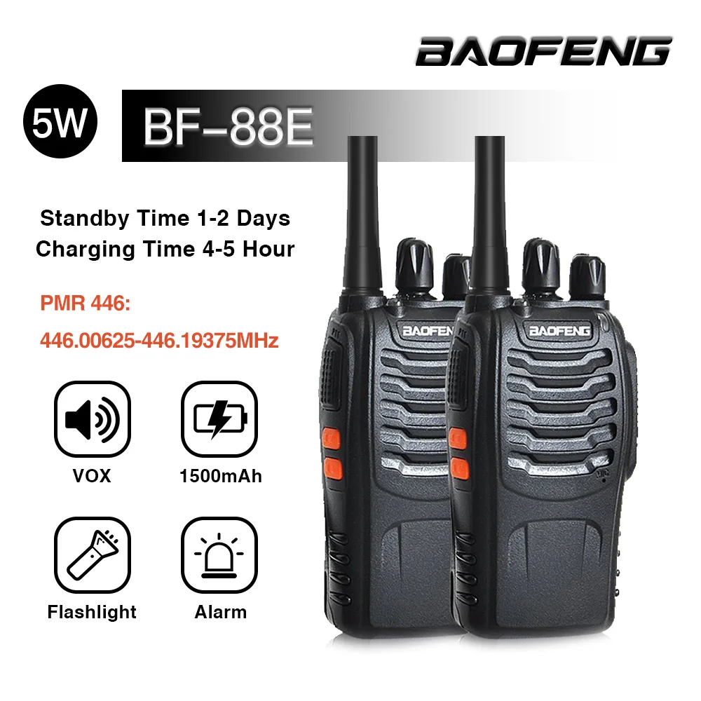 2Pcs Baofeng BF-888S PLUS Walkie Talkie Two-way Radio BF 888s USB Charger UHF 400-470MHz 16CH Long Range Transceiver - 509