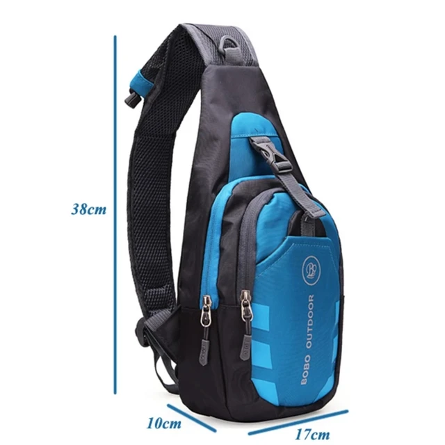 Hot Unisex Nylon Chest Back Pack Crossbody Shoulder Bag For Men Diagonal Package Rucksacks 5