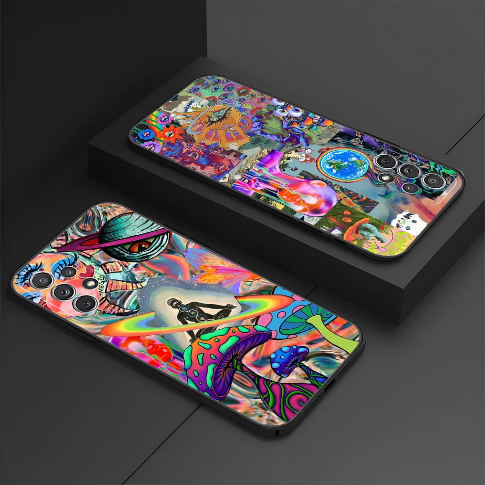 

Spiritual Trippy Psychodelic Phone Case 2023 New For Samsung S23 Ultra Plus S10 S20 S21 FE S30 S22 Pro Note 20 Shell Cover
