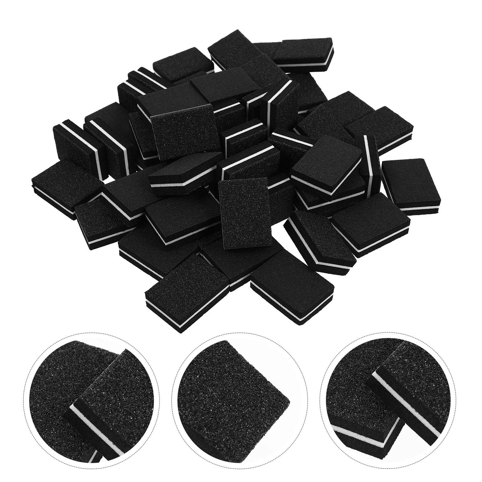 

50pcs Nail Grinding Buffer Sanding Blocks Sponges Files Manicure Polishing Sponges