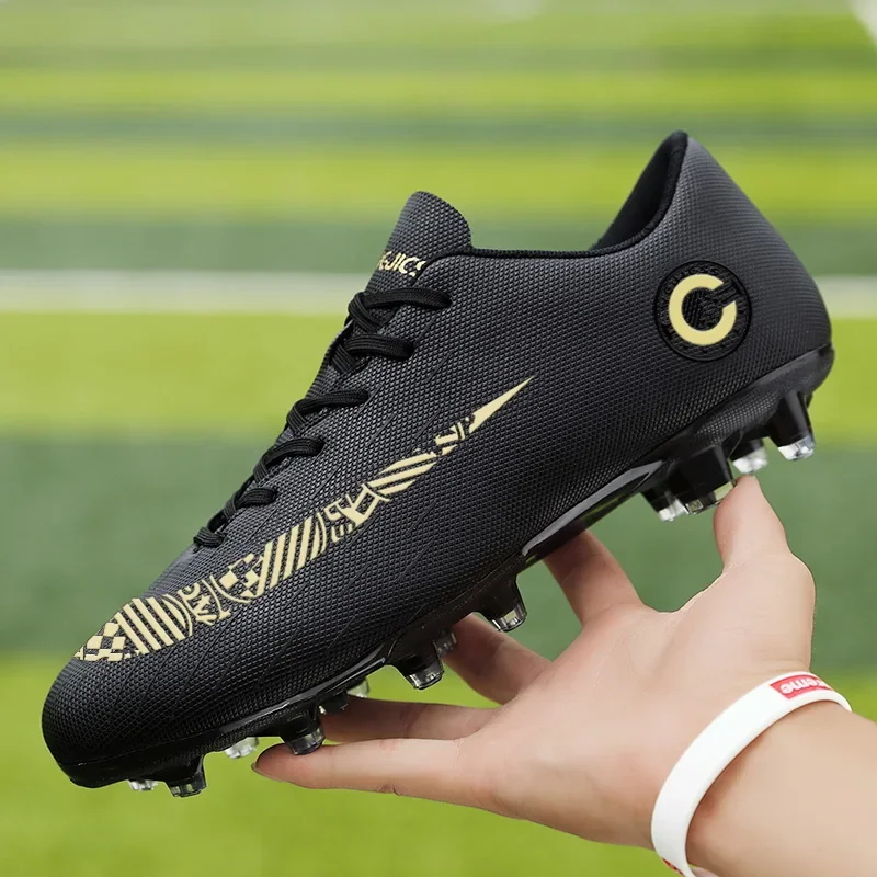 

Men's Low Top Football Boots Lightweight FG/TF Soccer Shoes Kids Anti-Slip Outdoor Training Soccer Cleats Large Size 33-45