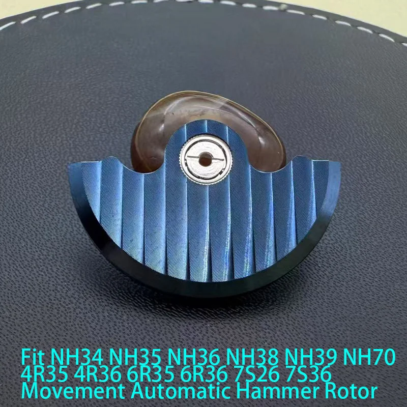 Customized Automatic Hammer Rose Gold Black Blue Silver Gold Watch Rotor Parts