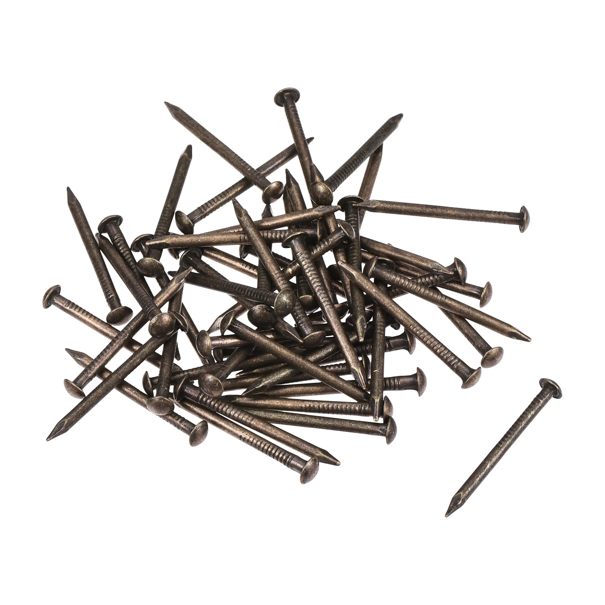 

Uxcell 50pcs Small Tiny Brass Nails 1.5x20mm for DIY Wooden Hardware Accessories