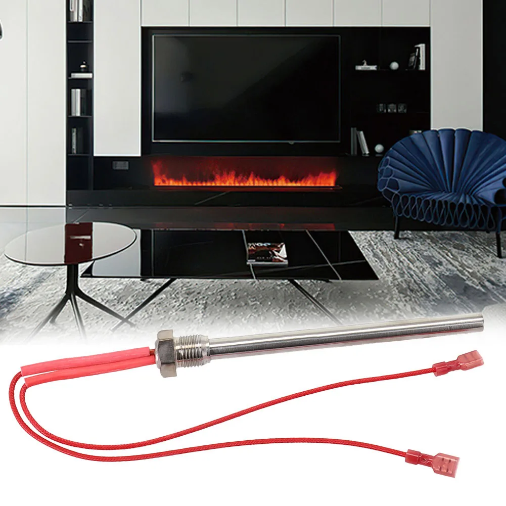 Barra Caliente Para Estufas De Pellets - 220V, 300W/350W, Acero Inoxidable, 140 Mm, Ideal Para Chimeneas Y Barbacoas