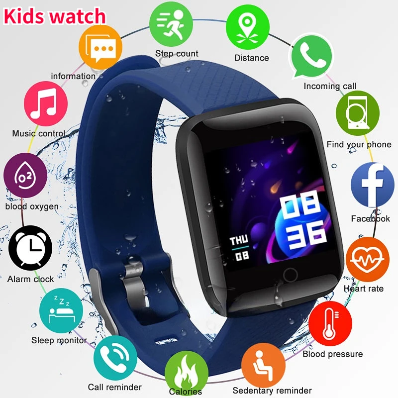 

Connected Watch Child Children Smart Watch Fitness Tracker Sport Heart Rate Monitor Blood Women Bracelet Y68 Boy Girl Watches