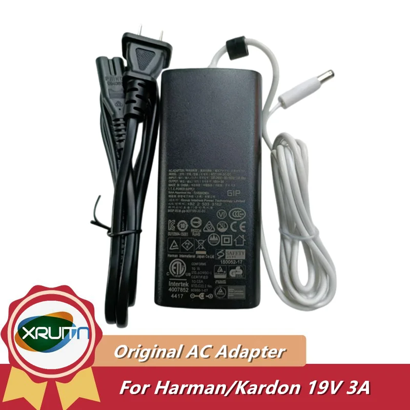 

Genuine NDT19V-3C-DC 19V 3A 57W AC Adapter Charger For Harman Kardon Omni 10 Aura Nova JBL Xtreme Wireless Speaker Power Supply