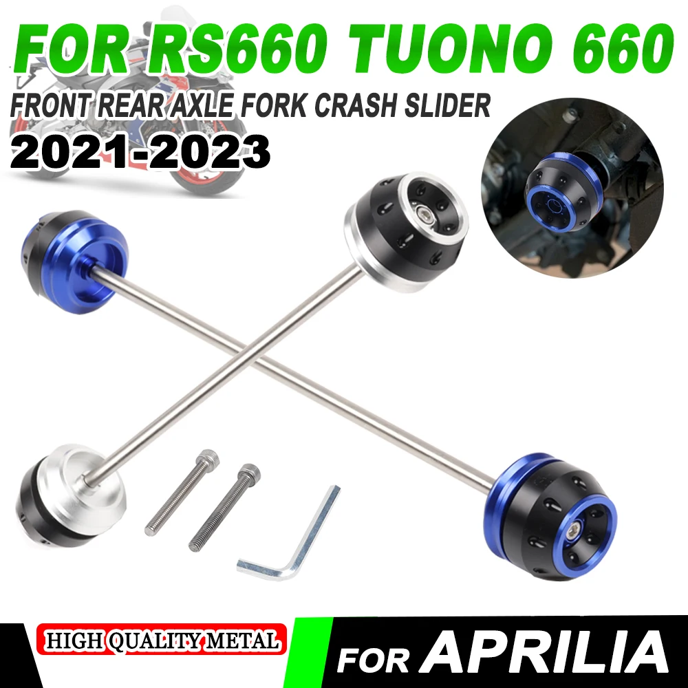 

For Aprilia RS660 TUONO RS 660 2021 - 2023 Motorcycle Accessories Front Rear Axle Fork Sliders Wheel Protection Crash Protector