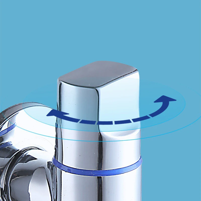 Rubinetto Lavatrice A Parete - Valvola Angolare In Acciaio Inox Con Apertura Rapida, Argento - Foto 2