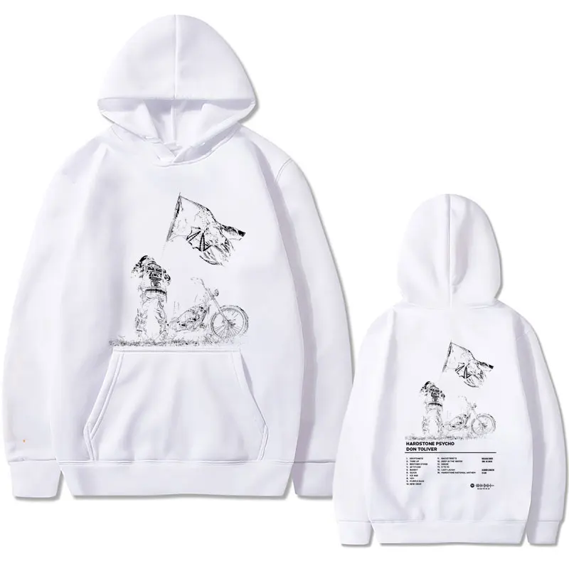 Rapper Don Toliver Hardstone Psycho Album Print Pullover Male Vintage Hoodie Men Women's Fashion Hip Hop Oversized Sweatshirt