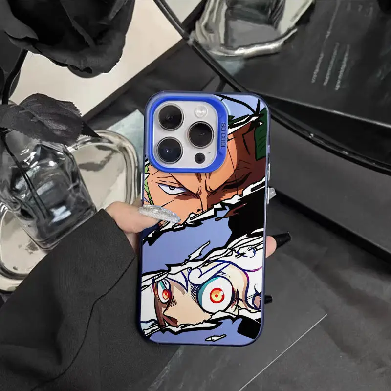 thumbnail image 1 of Funda de teléfono de animación Ardour recto súper fresco para iPhone 15 14 13 12 11Pro Max 78Plus XR XS MAX MINI Y2K, cubierta trasera anticaída, 1 of 5