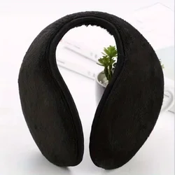 Pearl - Embellished Plush Earmuffs - Cozy Unisex Winter Warmers (Black)