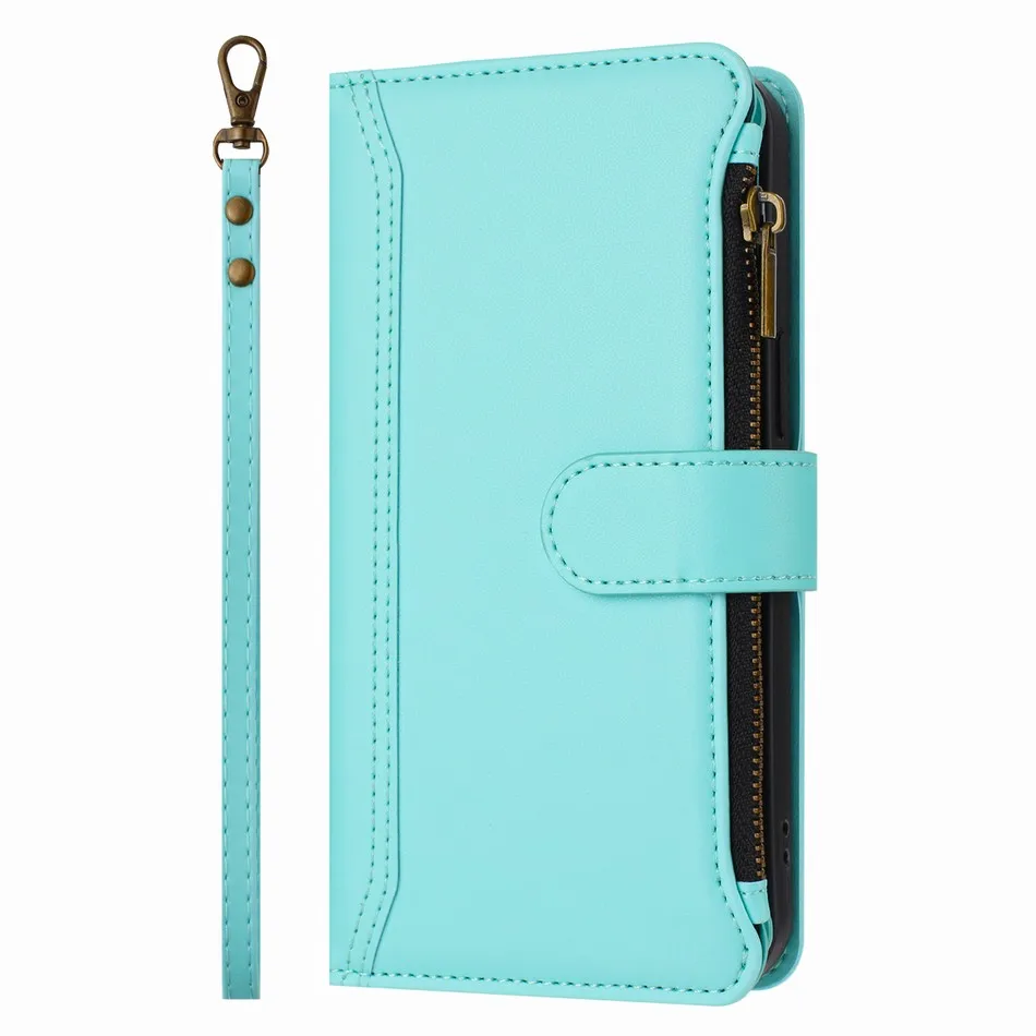 Zipper Pocket Wallet Phone Case with Card Slots