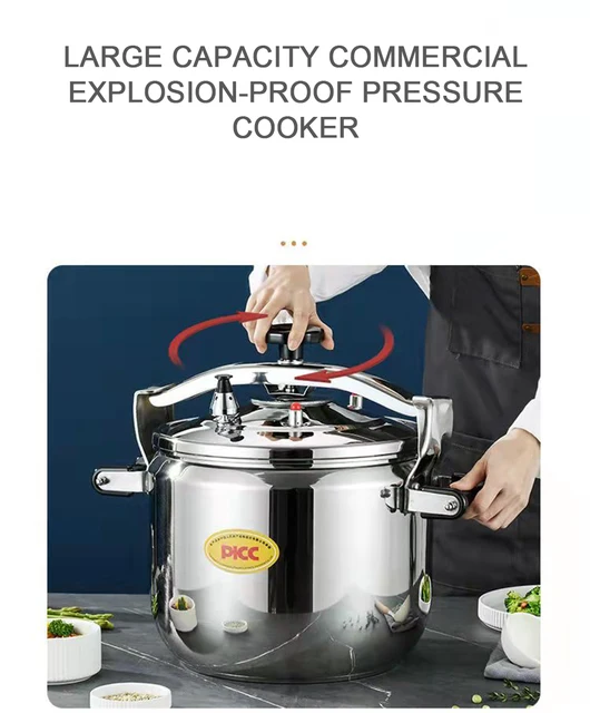 Olla a presión comercial 13L ~ 33L Olla de presión grande de acero  inoxidable, a prueba de explosiones Protección de seis capas de alta  presión