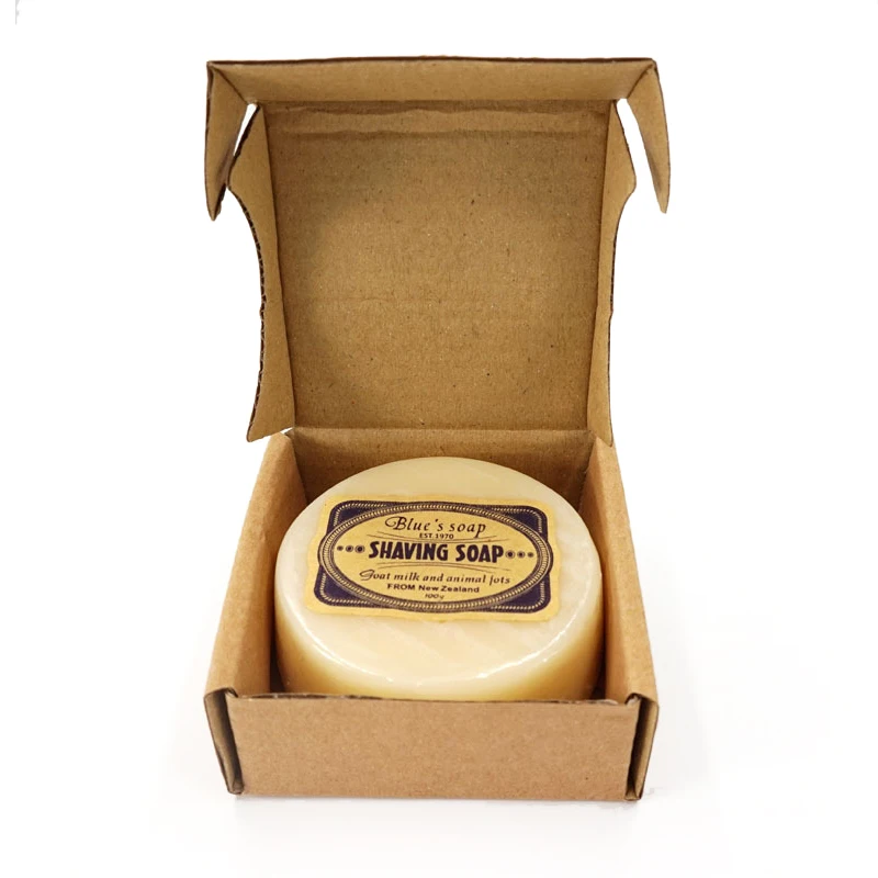 Shaving Cream Men's Mustache Shaving Soap Facial Care Goat Milk Beard Cream Beard Removal 100g refreshing comfortable shaving soap bar shaving cream