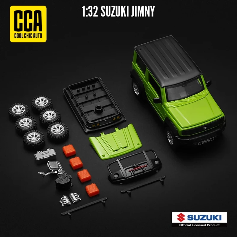 CCA Assembly Model Kit 1/36 Dodge Hellcat 1/43 Ford Mustang Land Rover Suzuki Jimny Toy Car Diecast Alloy Collection Kid Gift 4